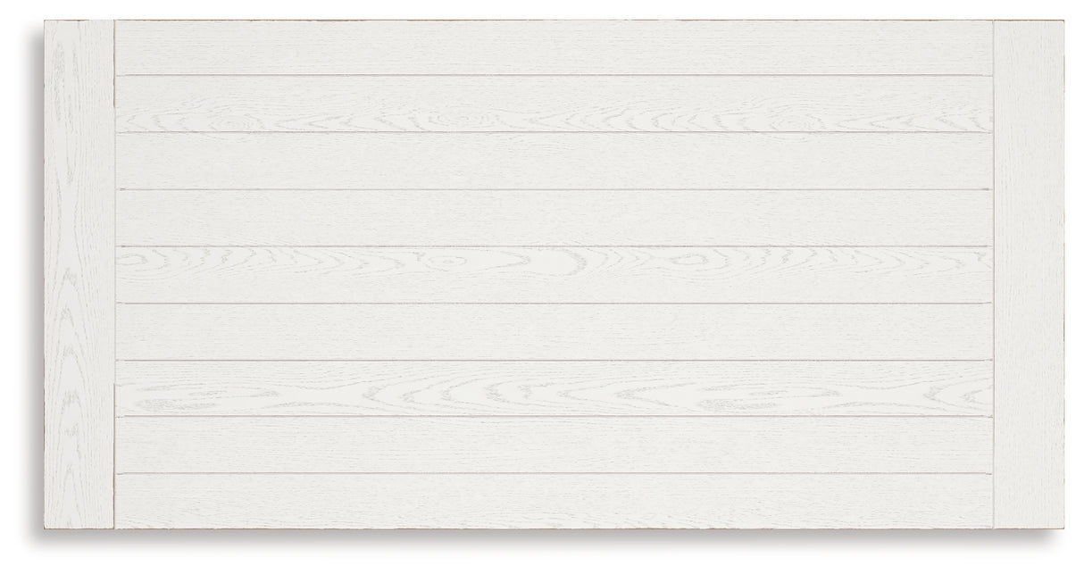 Robbinsdale Counter Height Dining Table and 6 Barstools in Antique White from Ashley - Luna Furniture