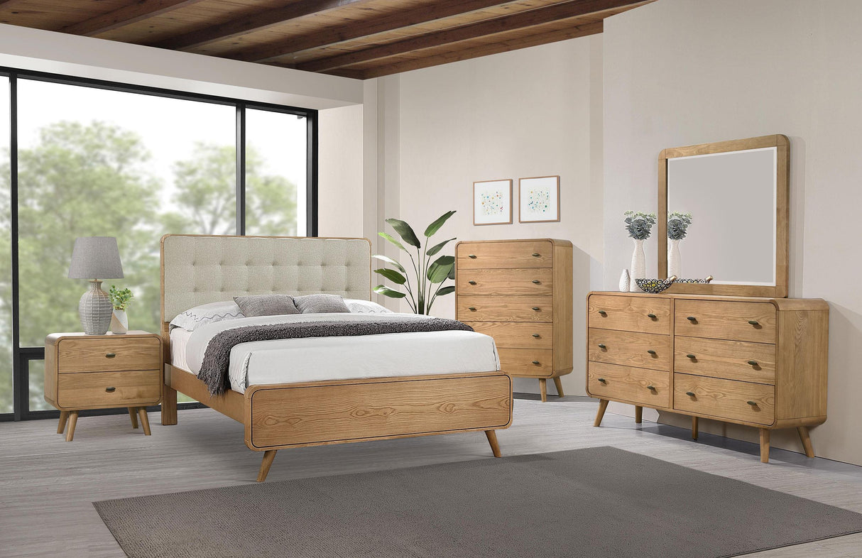 Robyn Light Ash 5-Piece Queen Bedroom Set from Coaster - Luna Furniture