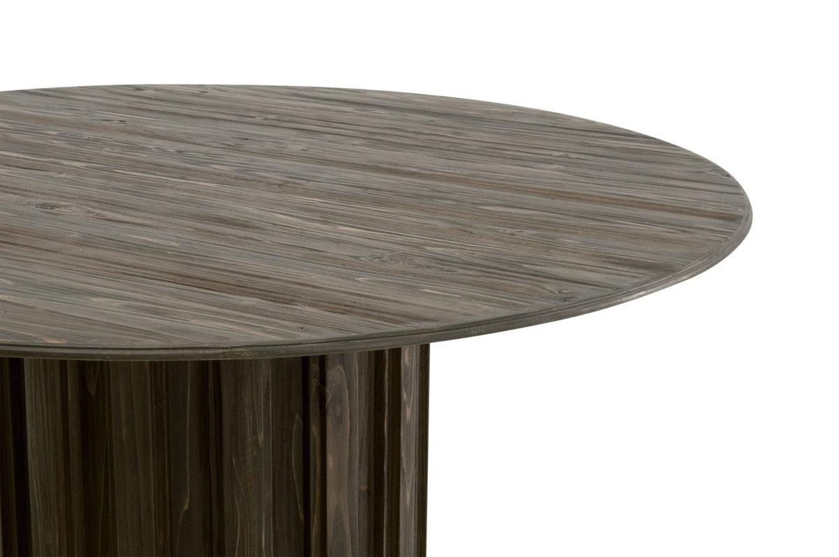 Roma 54" Round Dining Table in Drift Brown Pine from Essentials For Living - Luna Furniture