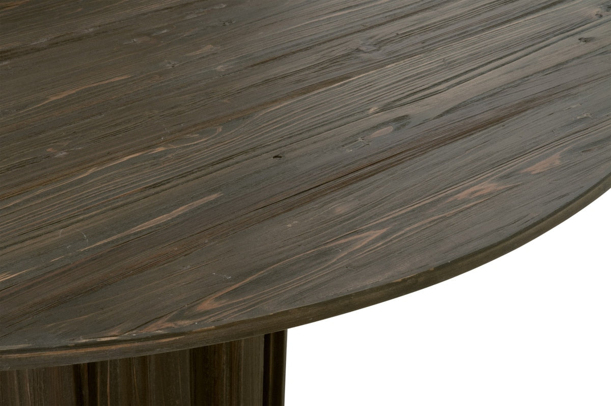 Roma 54" Round Dining Table in Drift Brown Pine from Essentials For Living - Luna Furniture