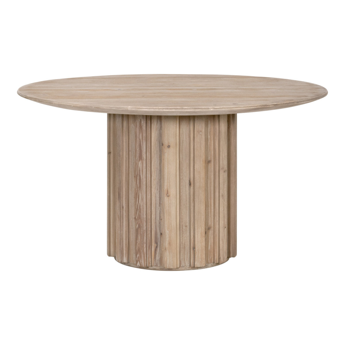 Roma 54" Round Dining Table in Smoke Gray Pine from Essentials For Living - Luna Furniture