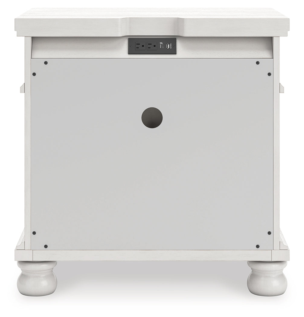 Rowlenstown Queen Poster Bed with Dresser and Nightstand in Antique White from Ashley - Luna Furniture