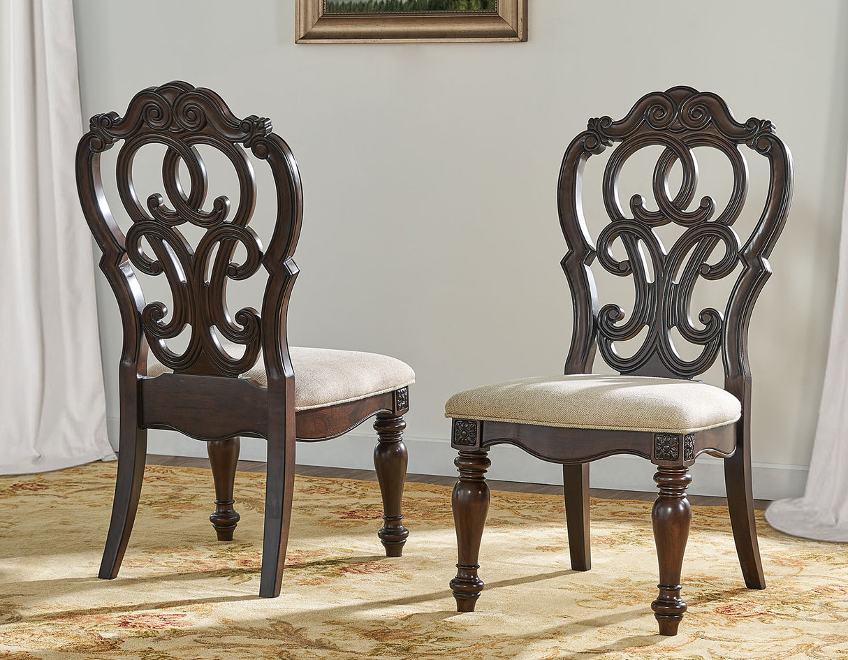 Royale 9 Piece Set(Table, 2 Arm Chairs & 6 Side Chairs) from Steve Silver - Luna Furniture