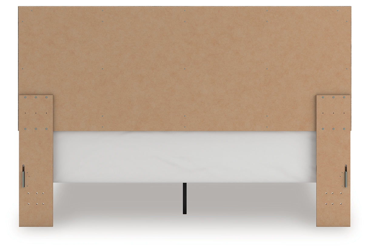 Rusticott King Panel Bed with Dresser and Chest in Brown from Ashley - Luna Furniture