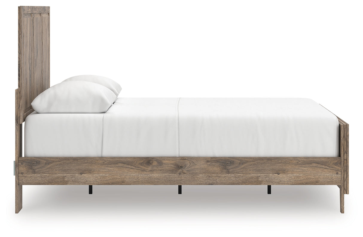 Rusticott Queen Panel Bed with Dresser and Chest in Brown from Ashley Furniture - Luna Furniture