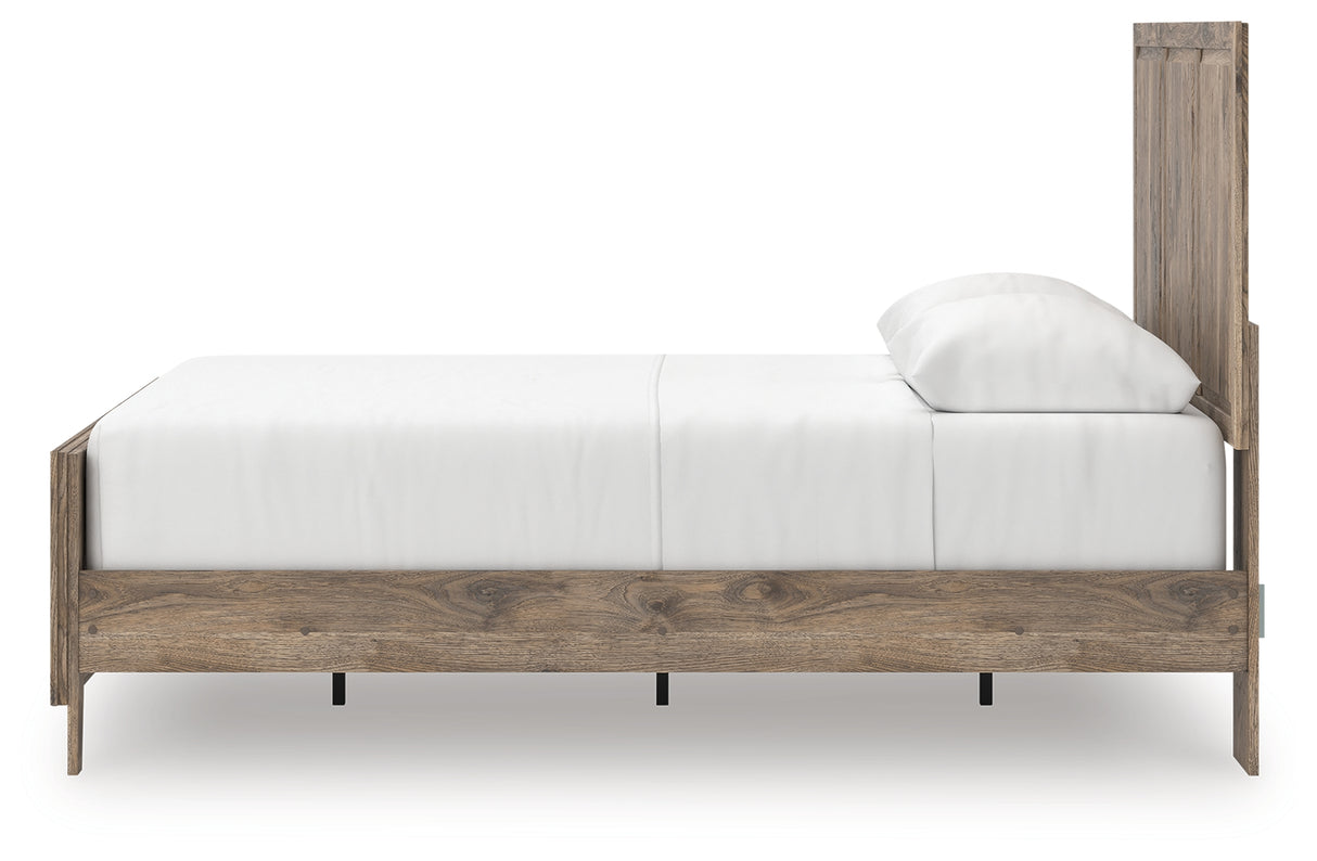Rusticott Queen Panel Bed with Dresser and Chest in Brown from Ashley Furniture - Luna Furniture