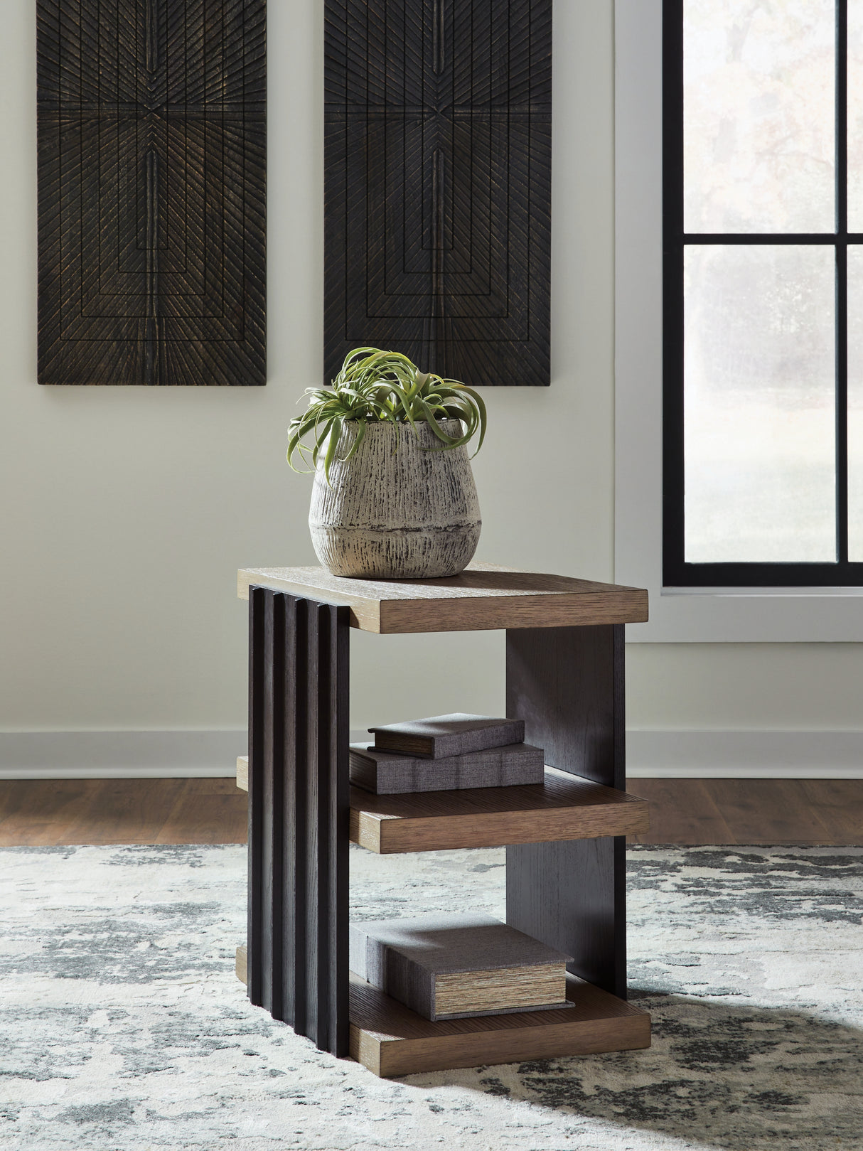 Rylandyn Black/Light Brown End Table from Ashley - Luna Furniture