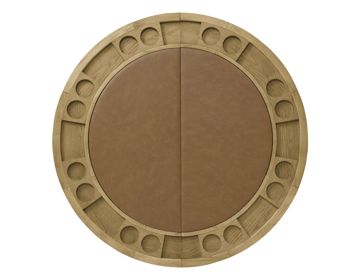 Rylie 6-Piece Game Dining Set, Natural Finish from Steve Silver - Luna Furniture