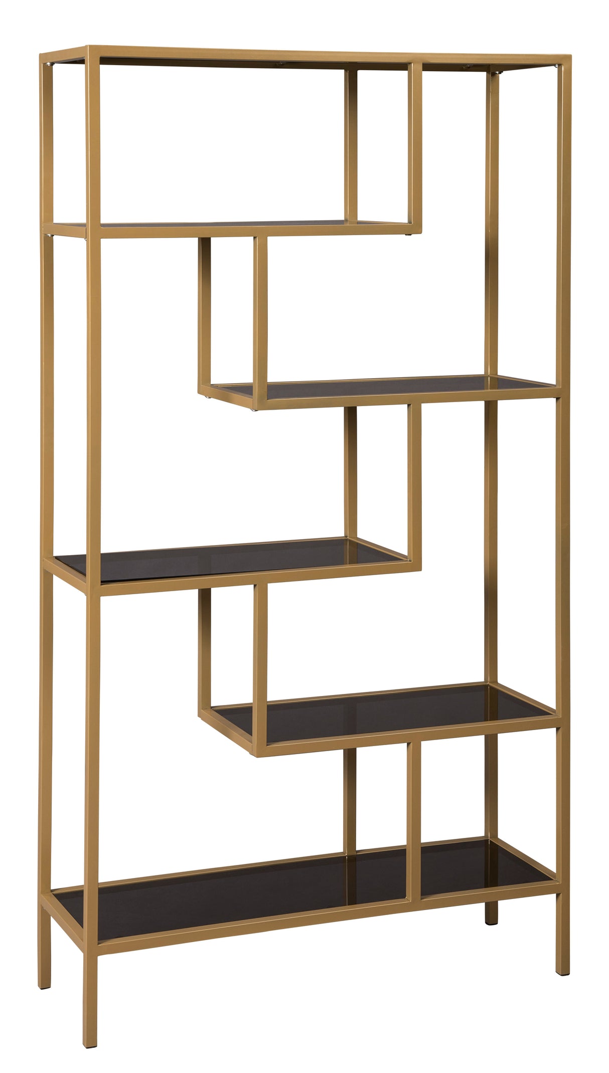 Frankwell Gold Finish Bookcase from Ashley Furniture - Luna Furniture