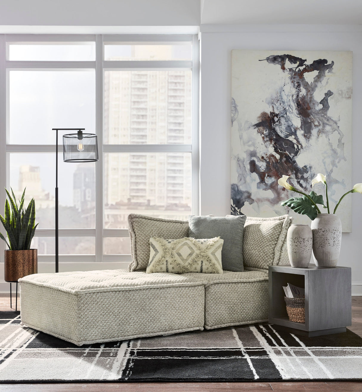 Happy Beige Modular Accent Chair from Happy Homes - Luna Furniture