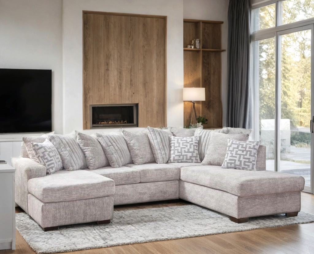 Galatic Oyster RAF Chaise Sectional from Happy Homes - Luna Furniture