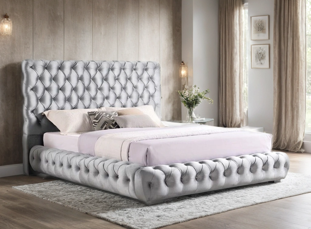 Dream Gray King Platform Bed from Happy Homes - Luna Furniture