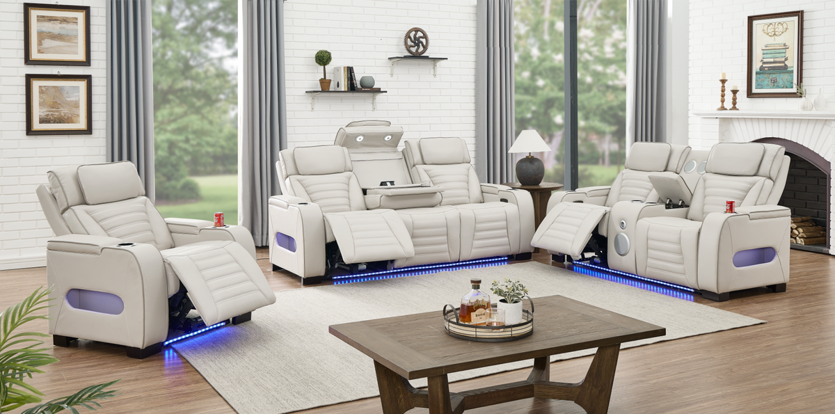 LUNAR MODELS JUPITER-2 本体＋内装セット Happy Homes Tokyo Sand 3-Piece Power Reclining Set – Luna Furniture