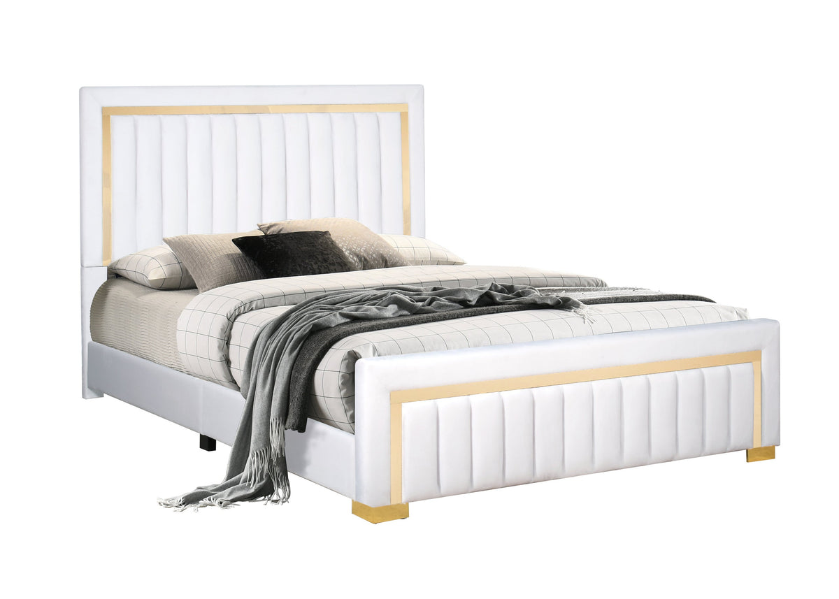 Goodline Beige Queen Bed from Happy Homes - Luna Furniture