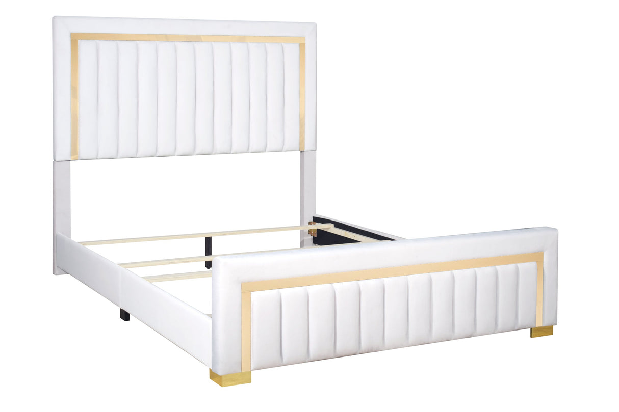 Goodline Beige Queen Bed from Happy Homes - Luna Furniture