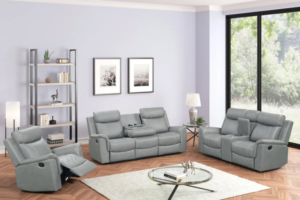 Sofia Gray 3-Piece Reclining Set