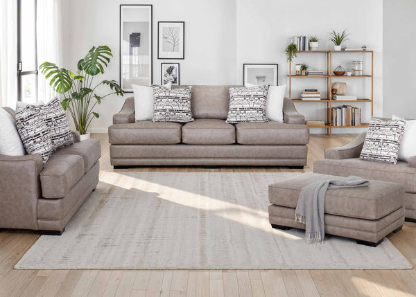 Franklin Duvall Greige Oversized Sofa & Loveseat Set