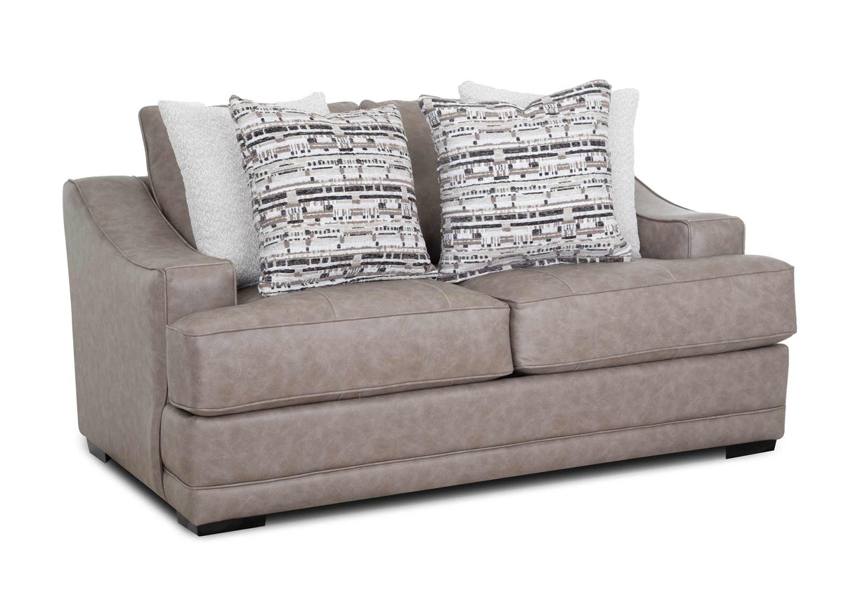 Franklin Duvall Greige Oversized Sofa & Loveseat Set from Happy Homes - Luna Furniture