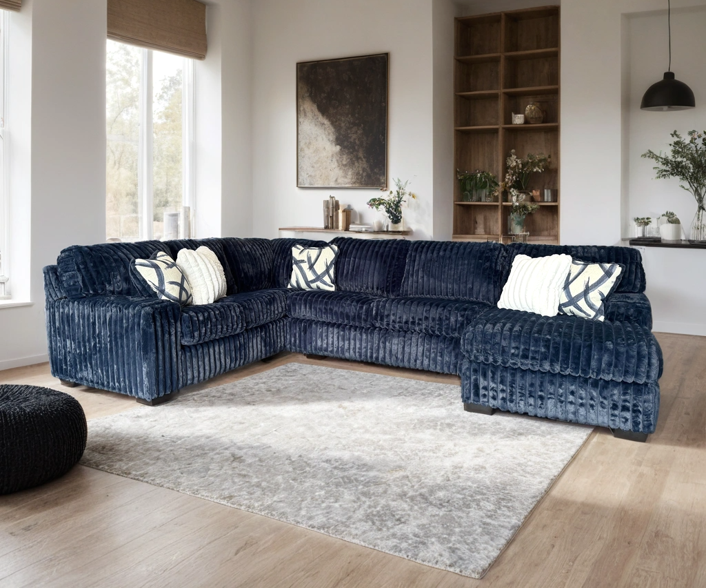 Tarbert Blue Sectional from Happy Homes - Luna Furniture