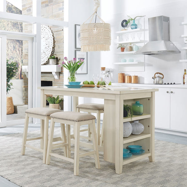 Liberty White 5-Piece Dining Room Set (Table & 4 Chairs)