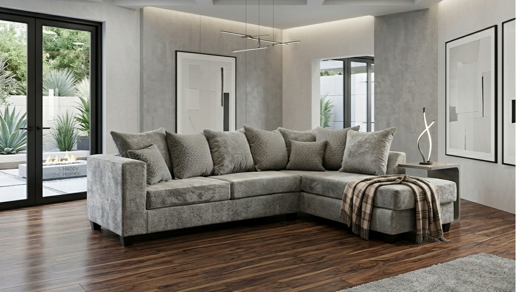 Hudson Gray Sectional from Happy Homes - Luna Furniture