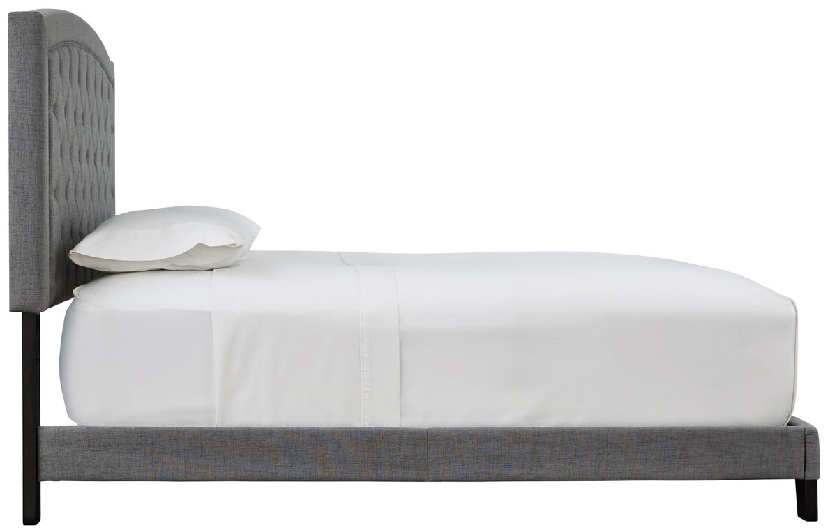Benno Gray Tufted Queen Platform Bed from Happy Homes - Luna Furniture
