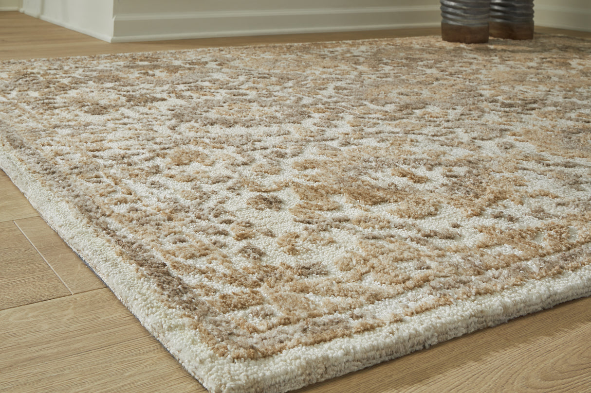 Sableridge Ivory/Taupe/Camel Medium Rug from Ashley Furniture - Luna Furniture