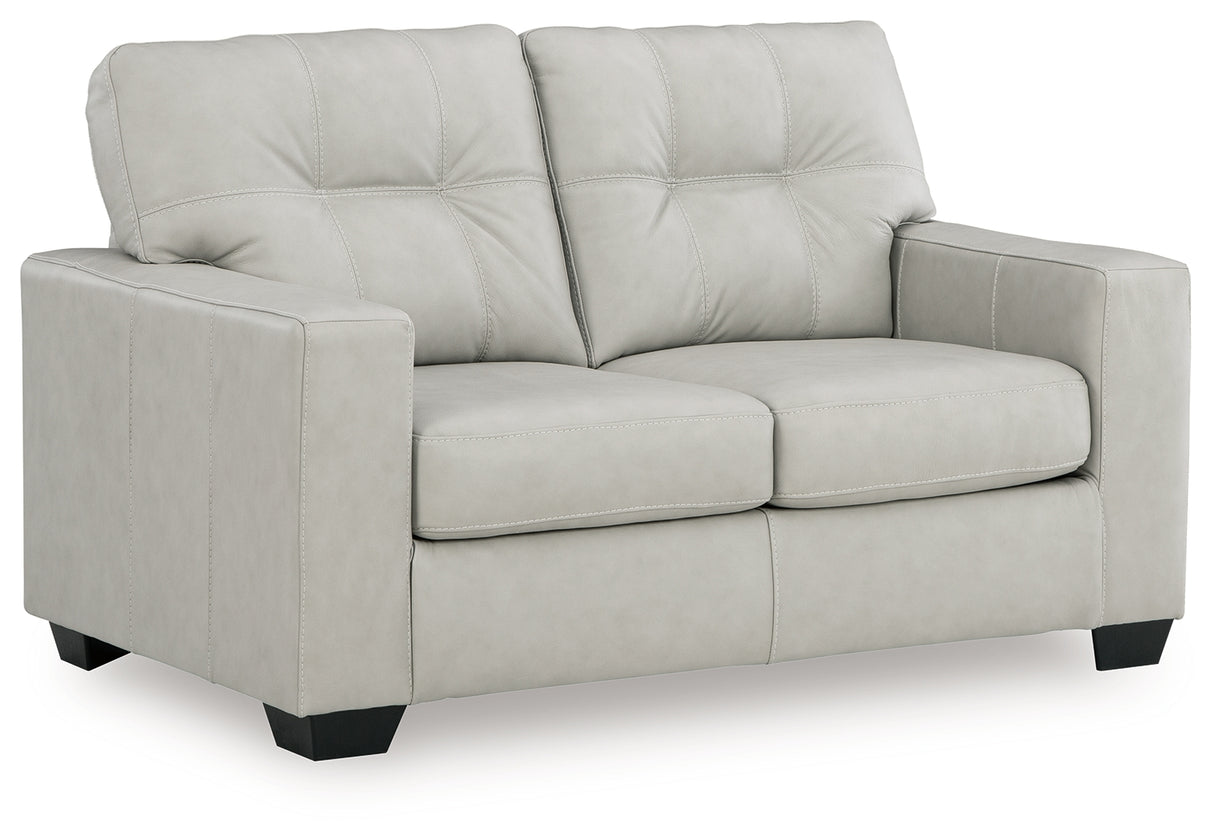 Santorine Bone Loveseat from Ashley - Luna Furniture