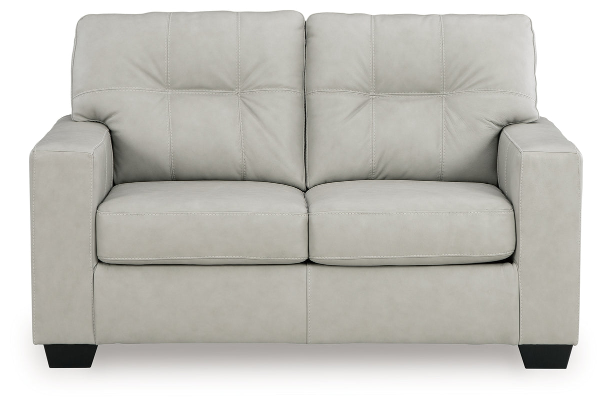 Santorine Bone Loveseat from Ashley - Luna Furniture