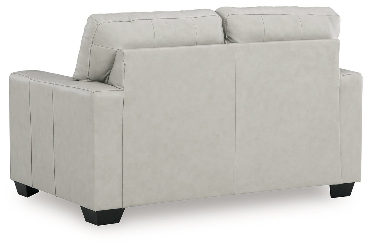 Santorine Bone Loveseat from Ashley - Luna Furniture