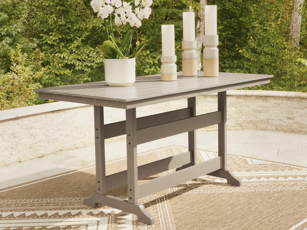 Seacliff Beach Medium Brown Outdoor Counter Height Dining Table