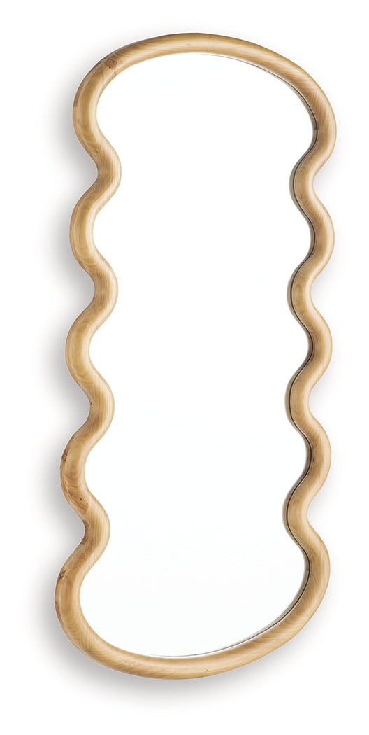 Serendis Brown Accent Mirror from Ashley - Luna Furniture