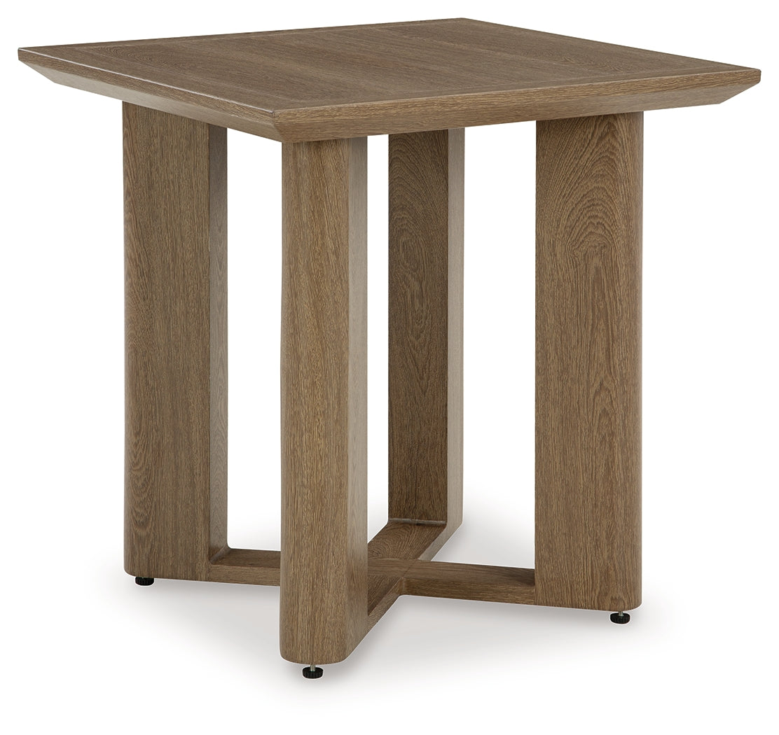 Serene Bay Dark Brown Outdoor End Table from Ashley - Luna Furniture