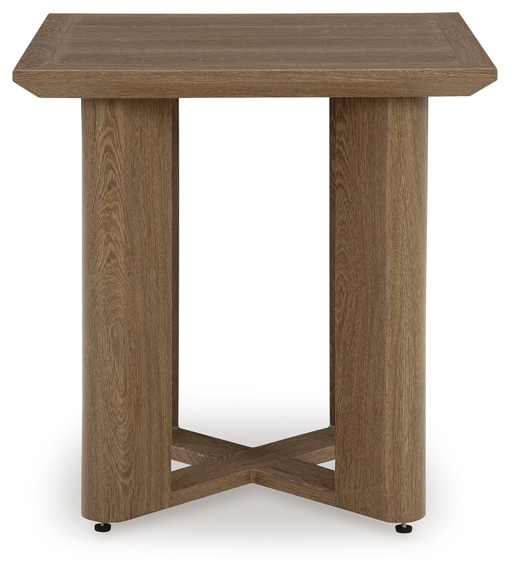Serene Bay Dark Brown Outdoor End Table from Ashley - Luna Furniture