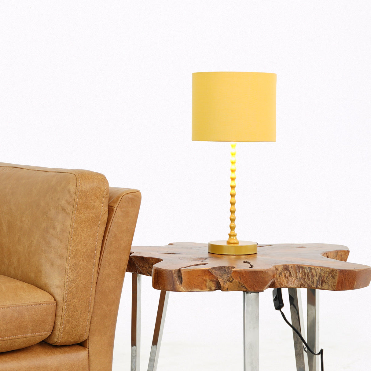 Sereno Table Lamp Ochre and Gold from Ashcroft Furniture - Luna Furniture