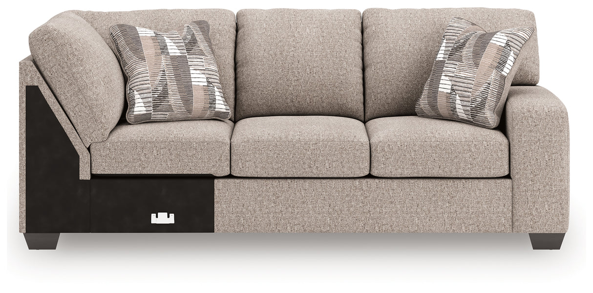 Seyler Lane Hemp Right-Arm Facing Sofa with Corner Wedge from Ashley - Luna Furniture