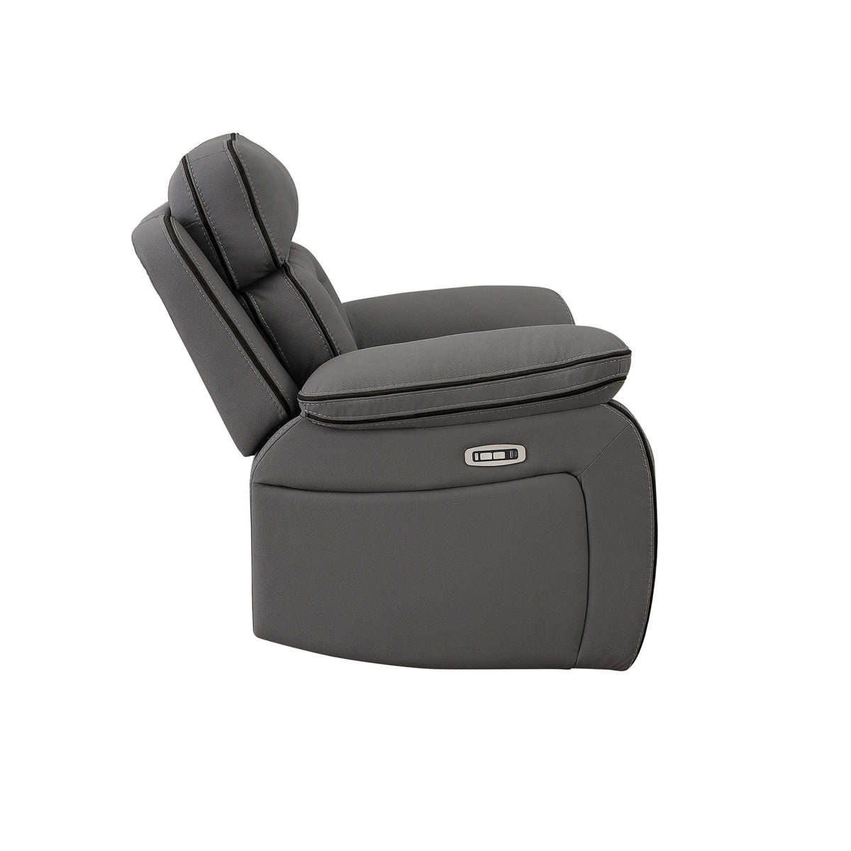 Pelin Gray Power Recliner from Homelegance - Luna Furniture