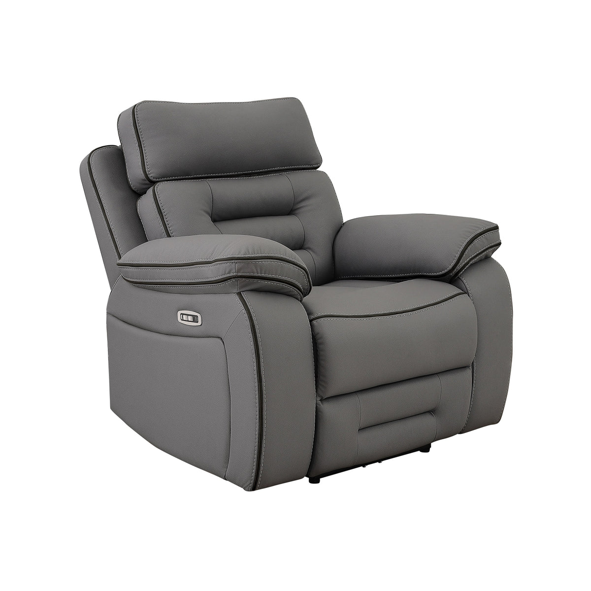 Pelin Gray Power Recliner from Homelegance - Luna Furniture