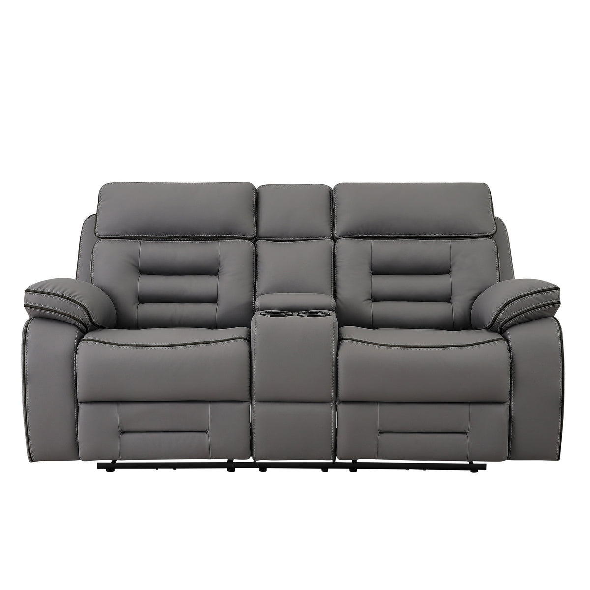Pelin Gray Power Reclining Loveseat from Homelegance - Luna Furniture