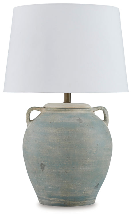 Shawburg Antique Green Table Lamp - L100814