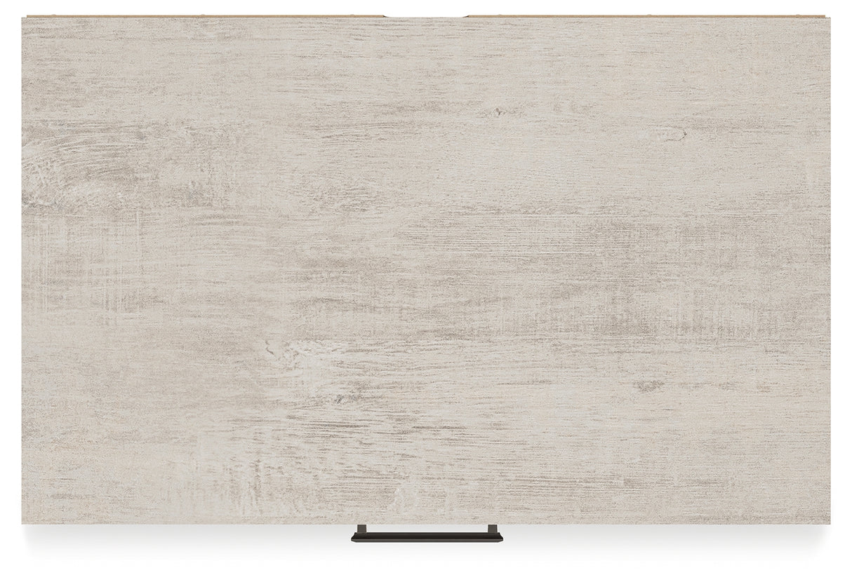 Shawburn Full Panel Headboard with Dresser and 2 Nightstands in Whitewash from Ashley - Luna Furniture