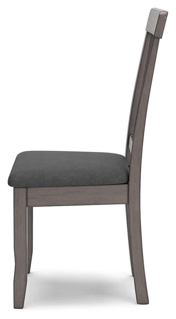 Shullden Gray Dining Table and 4 Chairs from Ashley - Luna Furniture