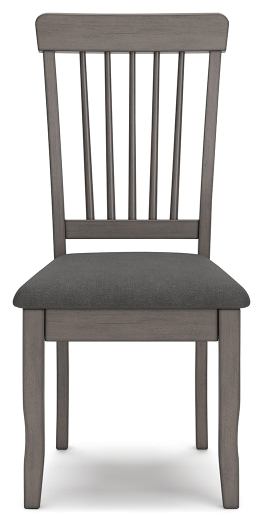 Shullden Gray Dining Table and 4 Chairs from Ashley - Luna Furniture