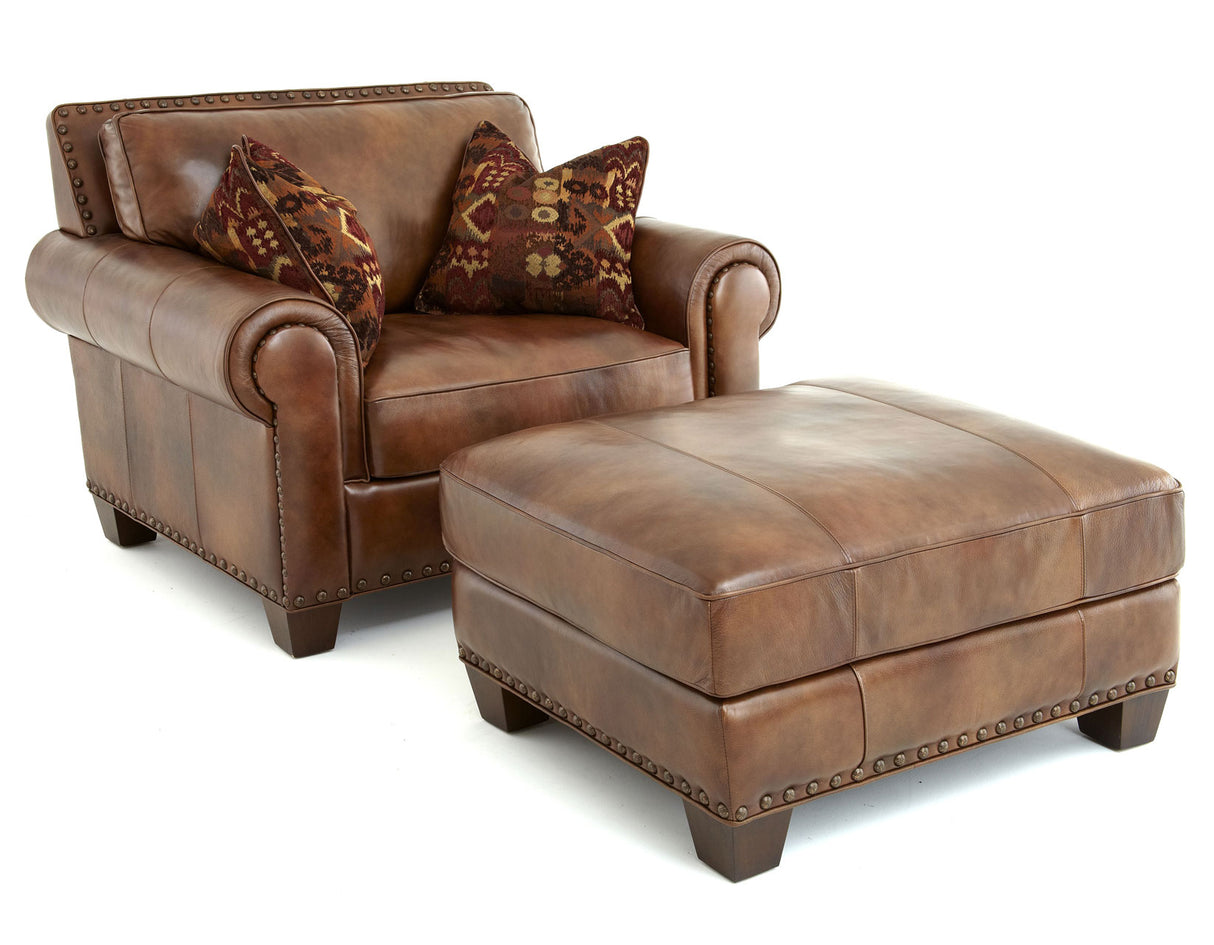Silverado Camel Top-Grain Leather 4-Piece Living Room Set from Steve Silver - Luna Furniture