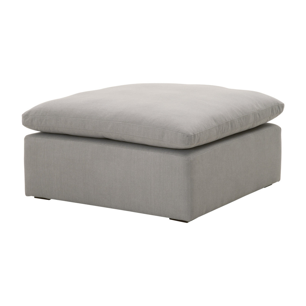 Sky Modular Ottoman in Livesmart Peyton-Slate, Espresso from Essentials For Living - Luna Furniture