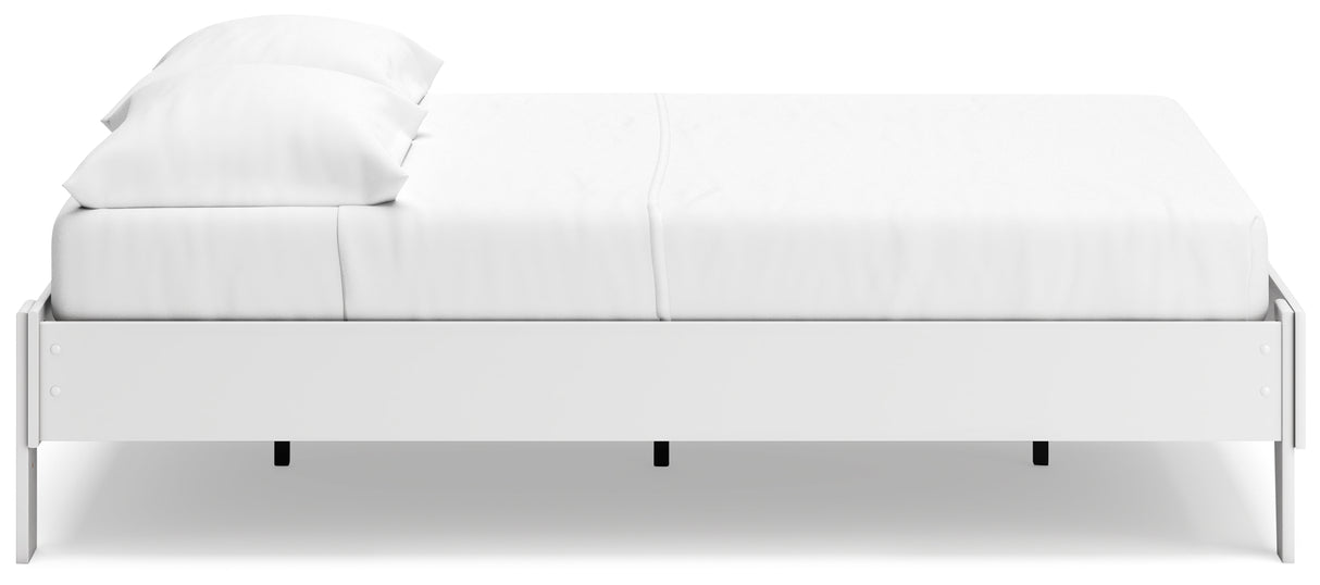 Socalle Full Platform Bed with Dresser and Chest in Two-tone from Ashley - Luna Furniture