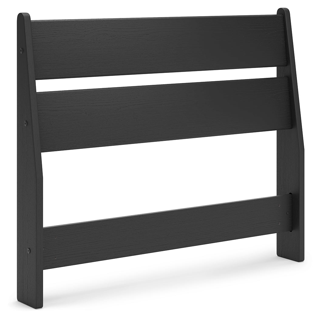 Socalle Twin Panel Headboard with Dresser in Black from Ashley - Luna Furniture