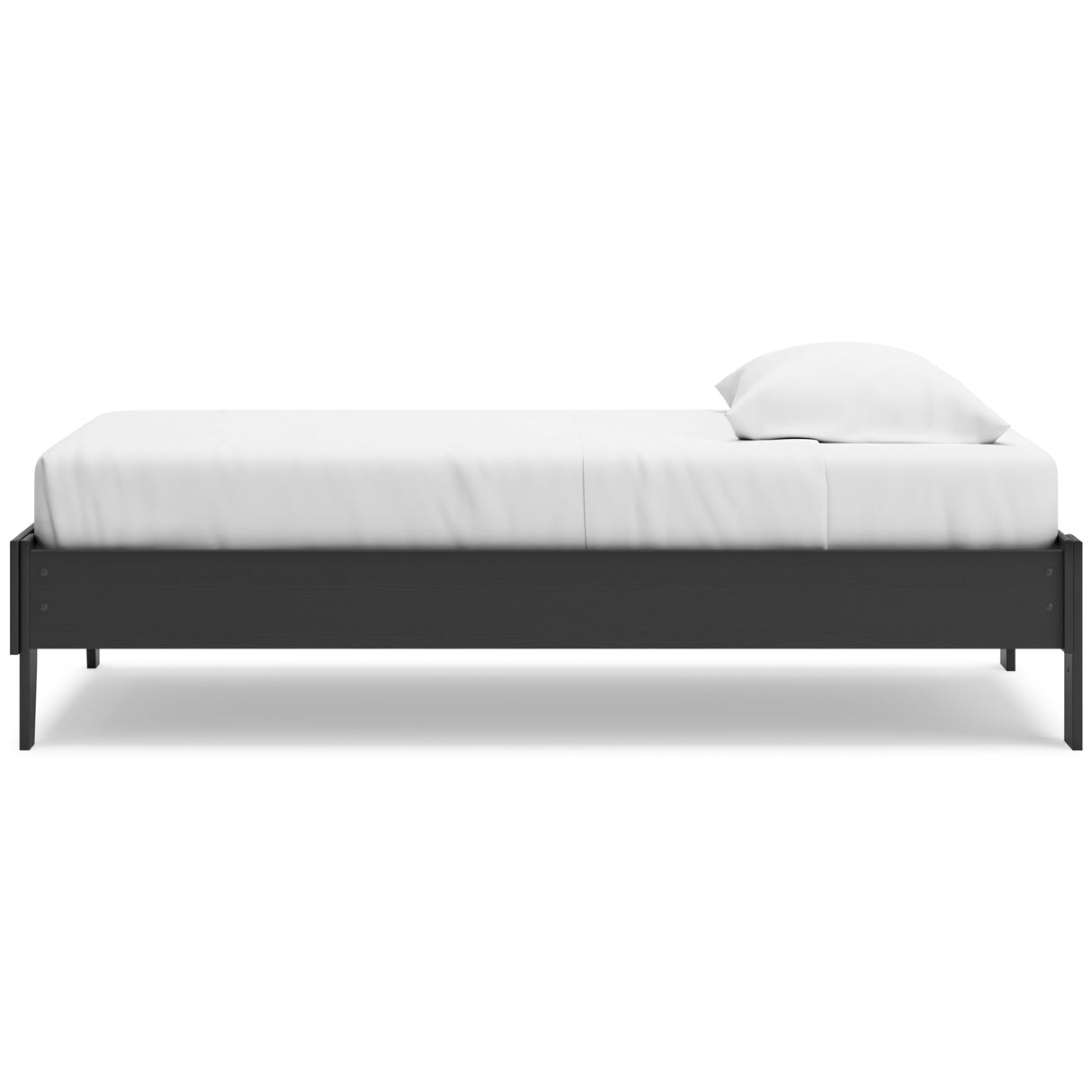 Socalle Twin Platform Bed with Dresser and Chest in Black from Ashley - Luna Furniture