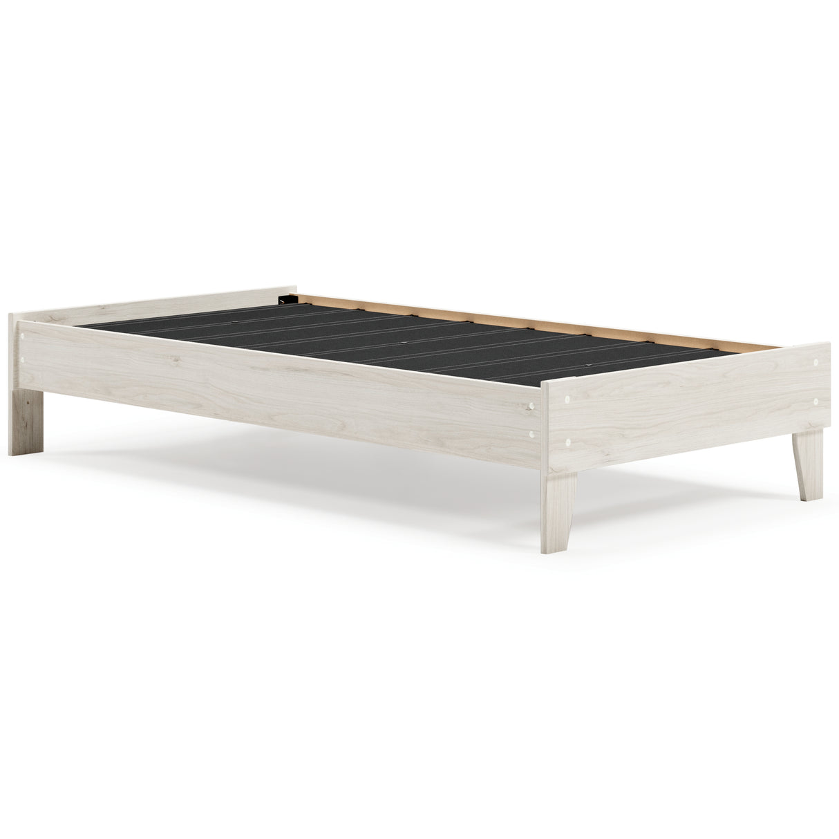 Socalle Twin Platform Bed with Mattress in Light Natural from Ashley - Luna Furniture