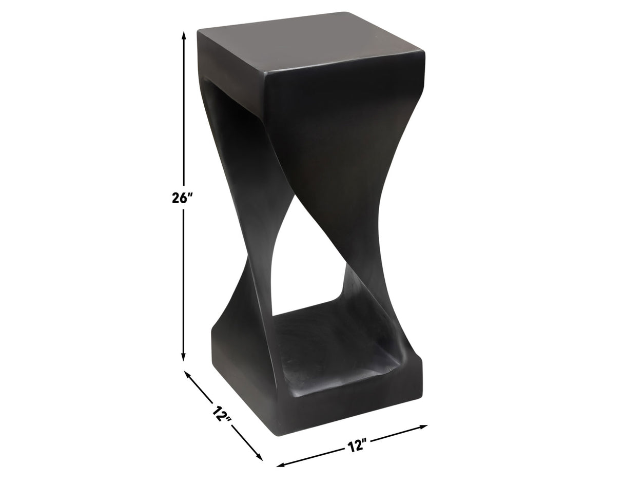 Solana Solid Wood Accent Table, Black Finish from Steve Silver - Luna Furniture